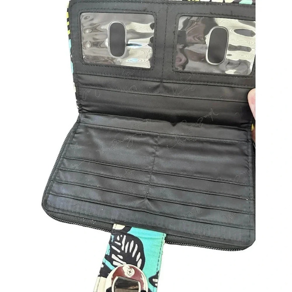 Vera Bradley Island Blooms Small Wallet Wristlet Phone Holder - Picture 5 of 6